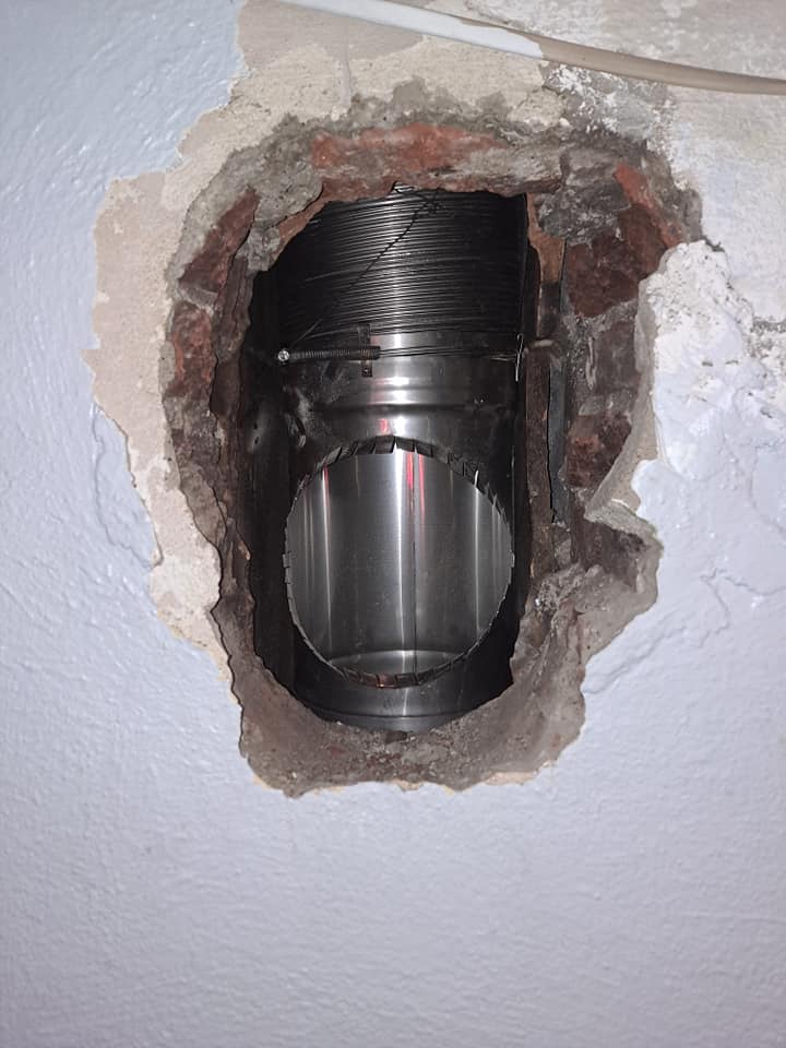 Chimney Liner Hole